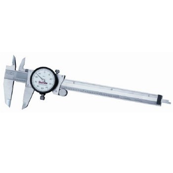 12" Dial Calipers, White Dial,
