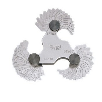 Screw Pitch Gages, 55° Threads