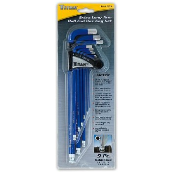9PC MM NON SLIP HEX KEY SET