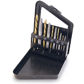 10PC SCREW EXTR LH DRILL BIT