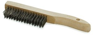 S/S SHOE HORN WIRE BRUSH