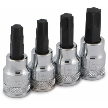 4PC TORX BIT SOCKET SET 3/8"