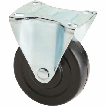 3" BLACK RUBBER, FIX, PLT MOUT