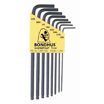 8PC SAE BALL L WRENCH SET