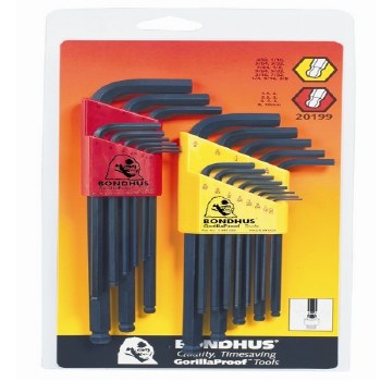 22PC SAE & MM BALL L WRENCH