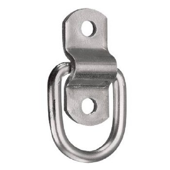 D-RING W\BRACKET ZNC PLT