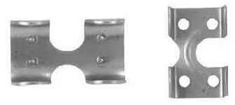 1/2" ROPE CLAMP ZINC, 2PC/BAG