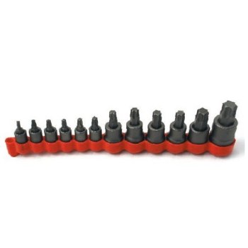 12 Pc TORX SOCKET SET T10 - T60