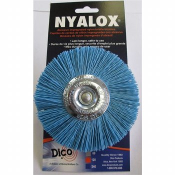 4" BLUE NYLON WHEEL