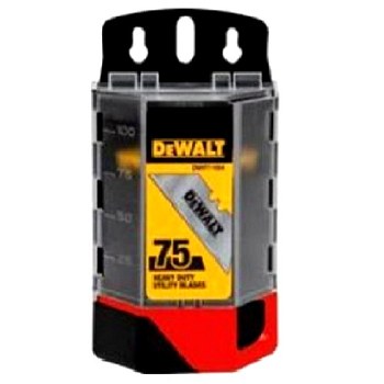 UTILITY BLADES 75PK HVY-DUTY