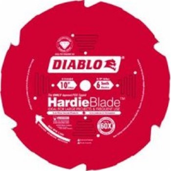 10" 6T PCD FIBER CEMENT BLADE