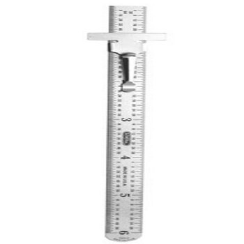 6" SCALE 32/64/DEC STNL RIGID