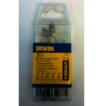5pc Left Hand Drl Bit Set