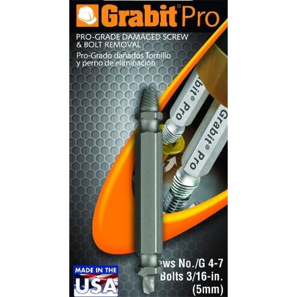 Grabit Pro Broken Bolt and Damaged Screw Extractor Kit