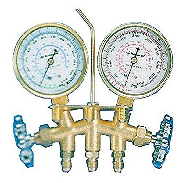 A/C GAUGE SET R12 BRASS 72" Big Tool Store LLC