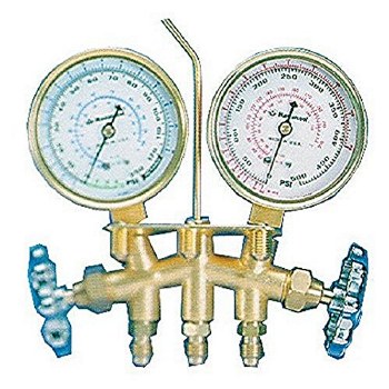 A/C GAUGE SET R12 BRASS 72"