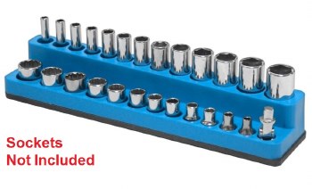 MAGNETIC 1/4 SOCKET HLDR BLUE