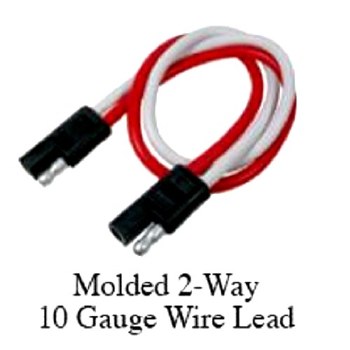 10 GAUGE 2-WAY WIRE LEAD
