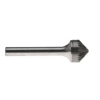3/8 x 3/16 SGL CUT CONE BUR