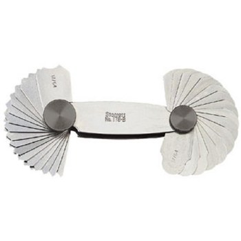 Radius Gages, 32 Leaves, 17-64