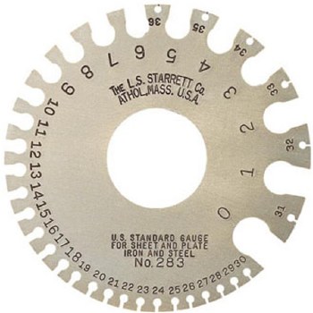 U.S. Standard Gage, Nos. 0-36