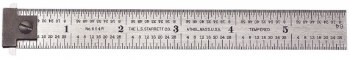 6" Hook Rule, Spring-Tempered,