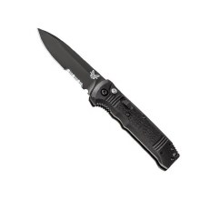 CASBAH, AUTO, DROP POINT, SERRATED BLACK