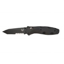 OSBORNE,BARRAGE,TANTO BLADE SERRATED BLACK, AXIS ASSIST