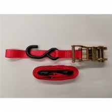 1"X9' RED RAT STRAP, 2 S HKS