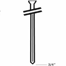 18 GA. 3/4" BRADS, 1,000