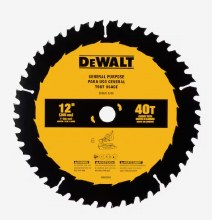 12" x 40T CIRC SAW BLD 1"ARB