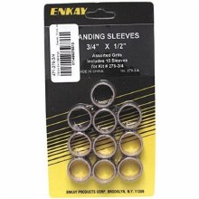 10PC SANDING SLVS 3/4" x 1/2"