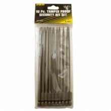10PC 6" SECURITY TORQUE BITS