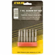 7PC 2" SECURITY TORQUE BITS