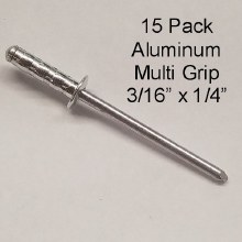 15PK ALUM RIVETS MULTI GRIP