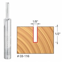 1/8" x 1/2" SINGLE FLUTE BIT