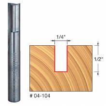 1/4" x 1/2" TWO FLUTE BIT