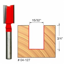 15/32" x 3/4" TWO FLUTE BIT