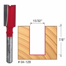 15/32" x 7/8" TWO FLUTE BIT