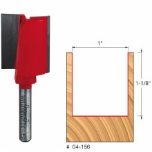 1" x 1-1/8" TWO FLUTE BIT