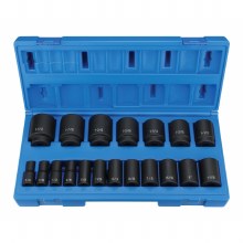 1/2"Dr Semi-Deep SAE Skt Set