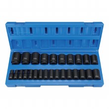 1/2"Dr Semi-Deep MM Skt Set