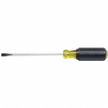 6" 1/4" FLAT SCREWDRIVER ROUND SHANK