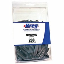 D-BROWN PLASTIC PLUGS 200 PK