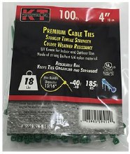 4" GREEN ULTRA LIGHT DUTY, 100