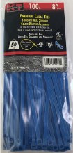 8" BLUE STANDARD DUTY, 100/PK