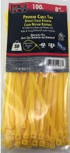 8" YELLOW STANDARD DUTY, 100/P