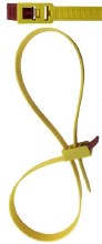 29.5" QUICK TIE YELLOW 5 PK