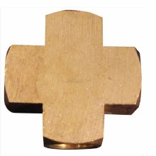 BRASS CROSS FEMALE 1/4" NPT