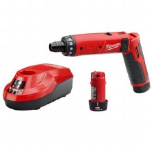M4 1/4" HEX SCREWDRIVER KIT W/2 BATT'S